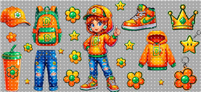 16oz Cartoon-T  3362
